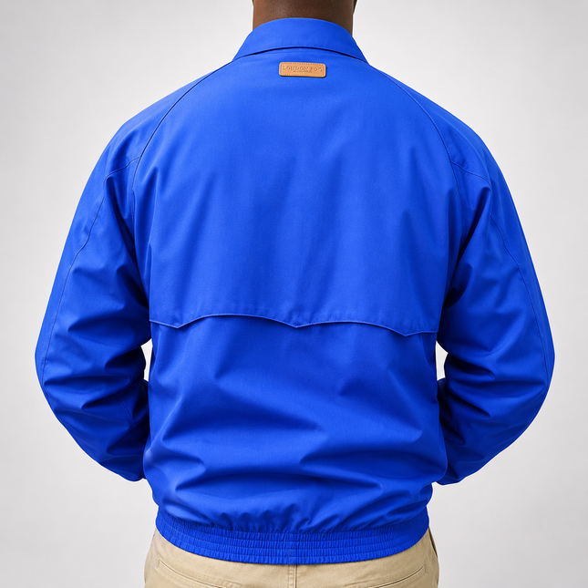 LONDON FOG HARRINGTON JACKET - ELECTRIC BLUE