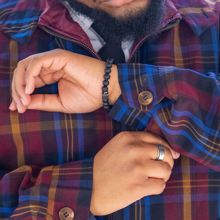 LONDON FOG HARRINGTON CHECK JACKET - MAROON