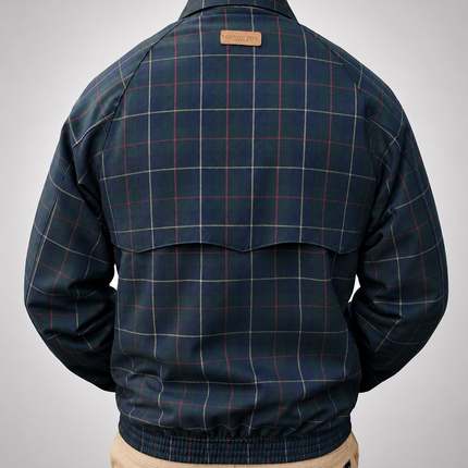 LONDON FOG HARRINGTON CHECK JACKET - FOREST
