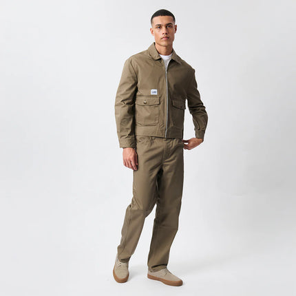 LEE LOGO TWILL JACKET - FATIGUE