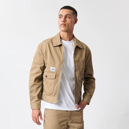 LEE LOGO TWILL JACKET - KHAKI