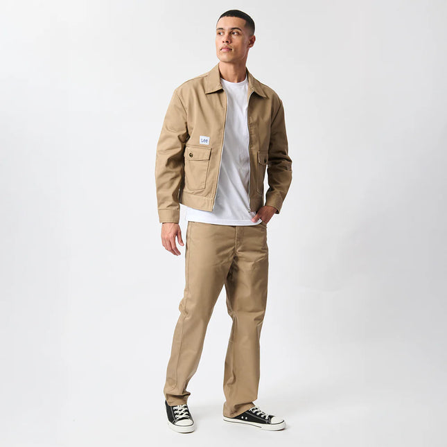 LEE LOGO TWILL JACKET - KHAKI