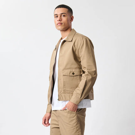 LEE LOGO TWILL JACKET - KHAKI