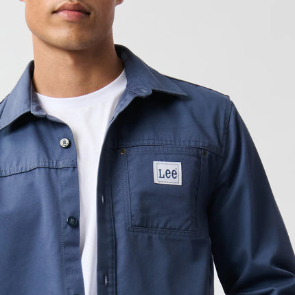 LEE LOGO TWILL JACKET - AIRFORCE