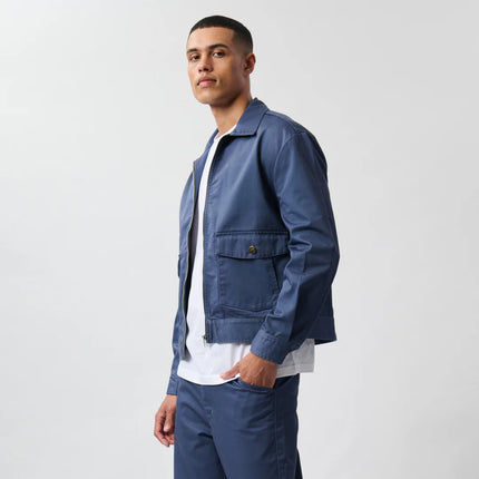 LEE LOGO TWILL JACKET - AIRFORCE