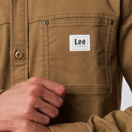 LEE TWILL SHIRT - TAN