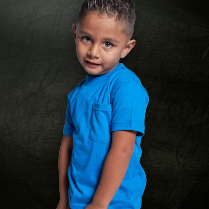 Classic Kids Pocket T Short Sleeve - Lapis