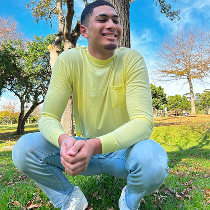Classic Pocket T Long Sleeve - Lemon