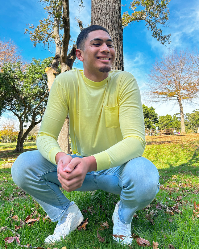 Classic Pocket T Long Sleeve - Lemon