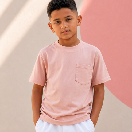 Classic Kids Pocket T Short Sleeve - Mink