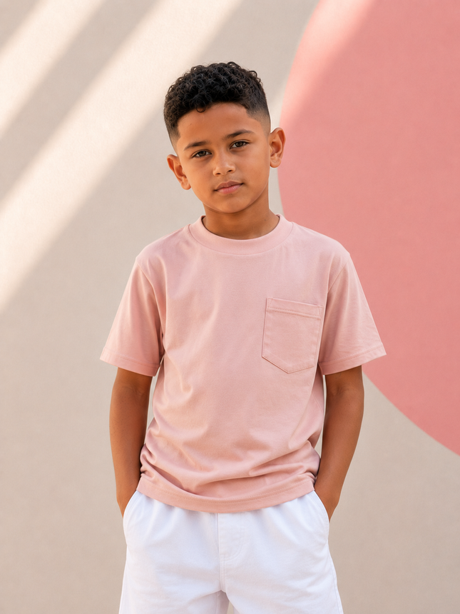 Classic Kids Pocket T Short Sleeve - Mink