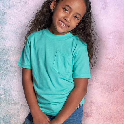 Classic Kids Pocket T Short Sleeve - Mint