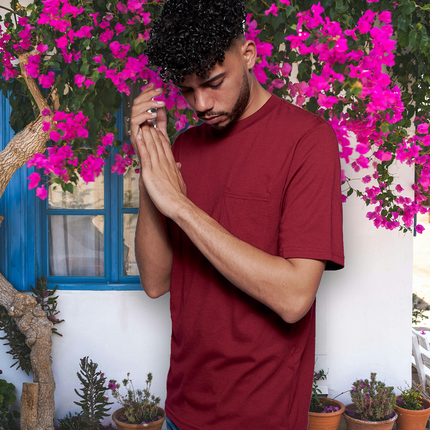 Classic Pocket T Short Sleeve - Maroon