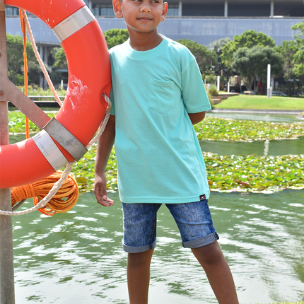 Classic Kids Pocket T Short Sleeve - Mint