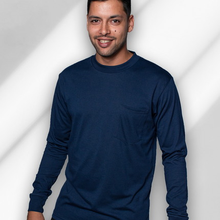 Classic Pocket T Long Sleeve - Navy