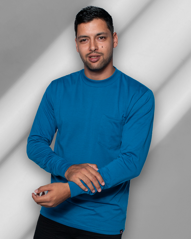 Classic Pocket T Long Sleeve - Petrol