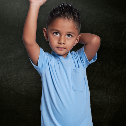 Classic Kids Pocket T Short Sleeve - Powder