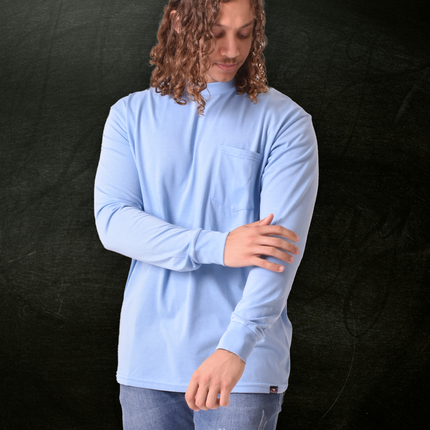 Classic Pocket T Long Sleeve - Powder
