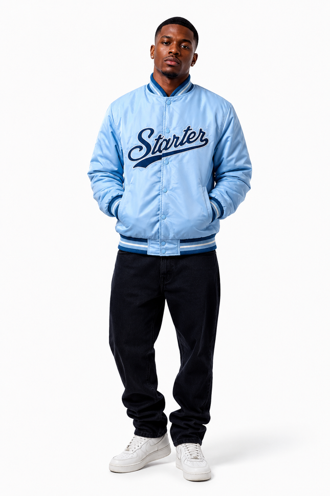 STARTER REVERSIBLE PUFFER JKT - NAVY POWDER
