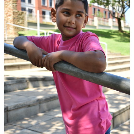 Classic Kids Pocket T Short Sleeve - Raspberry