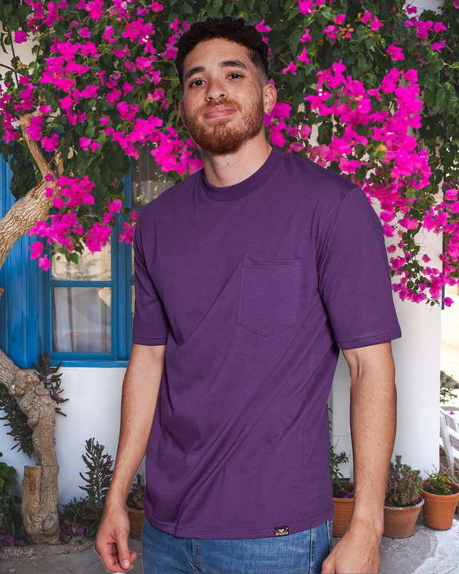 Classic Pocket T Short Sleeve - Rich Purple