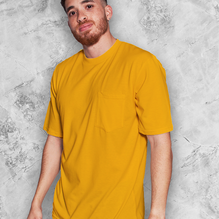 Classic Pocket T Short Sleeve - Saffron