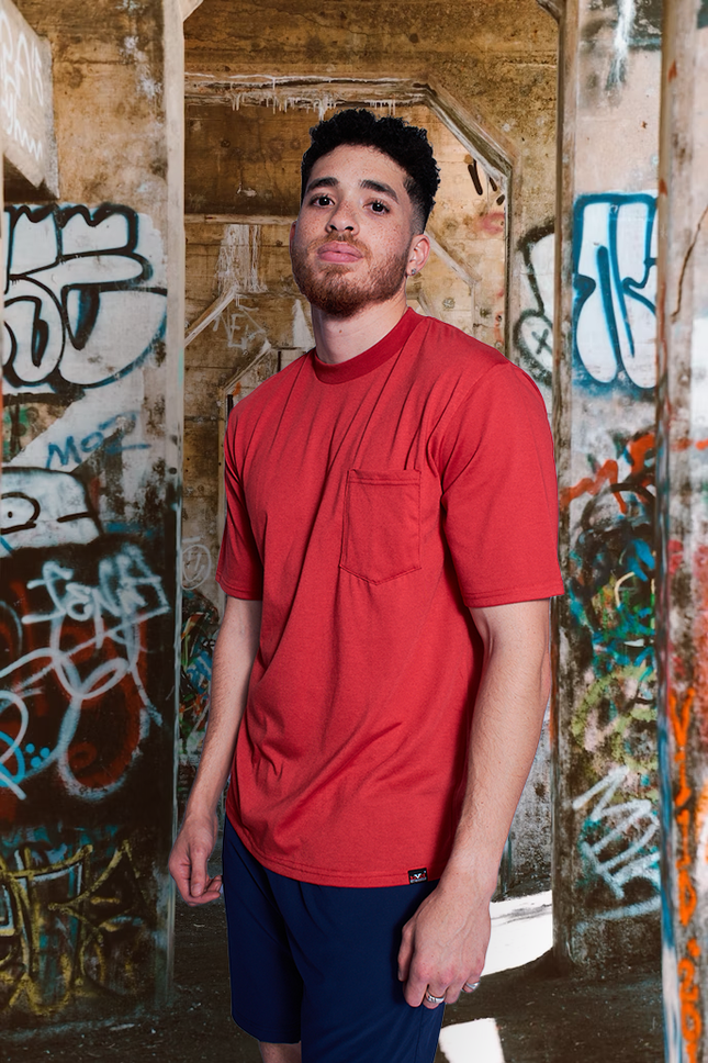 Classic Pocket T Short Sleeve - Sport Red