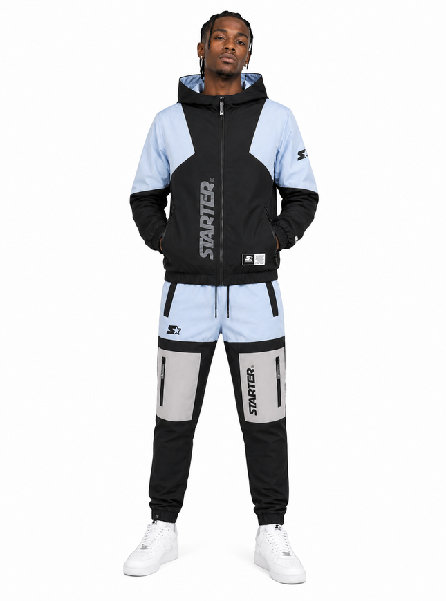 STARTER TECH BLOCK TRACKSUIT - BLACK