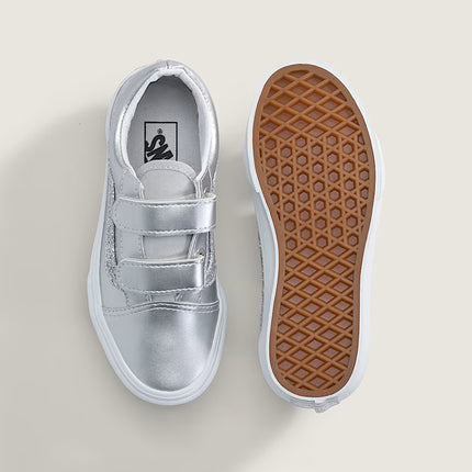 VANS KIDS OLD SKOOL SHOE - SILVER