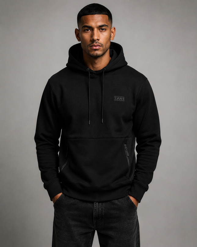 Tech Inspired Hoodie - Black