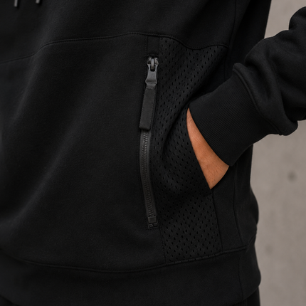 Tech Inspired Hoodie - Black