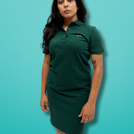 Ladies Pique Golfer Dress - Bottle