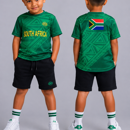 Kids South Africa Supporter Tee - Green