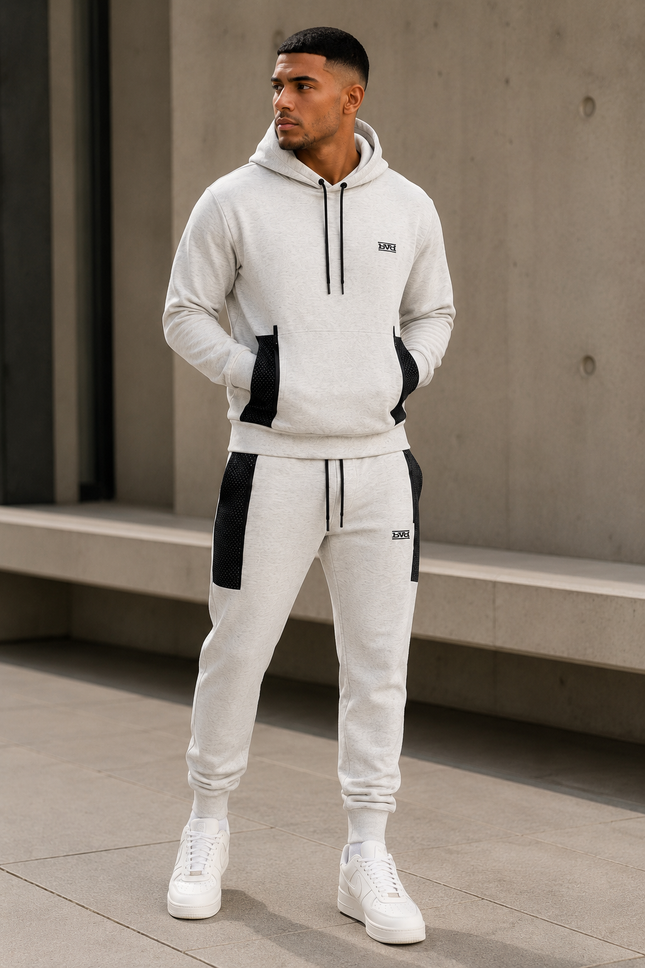 Tech Inspired Hoodie - Ice Melange
