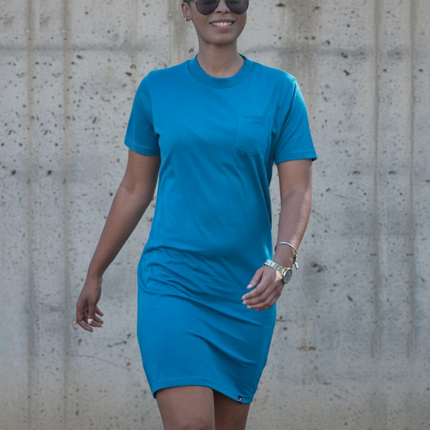 Classic Pocket T Dress - Petrol