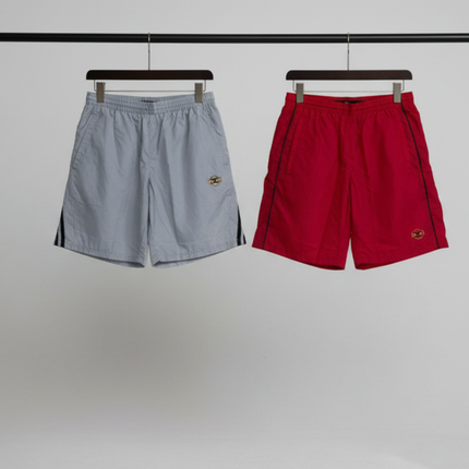 2 Pack Shorts - Lt Grey/Red