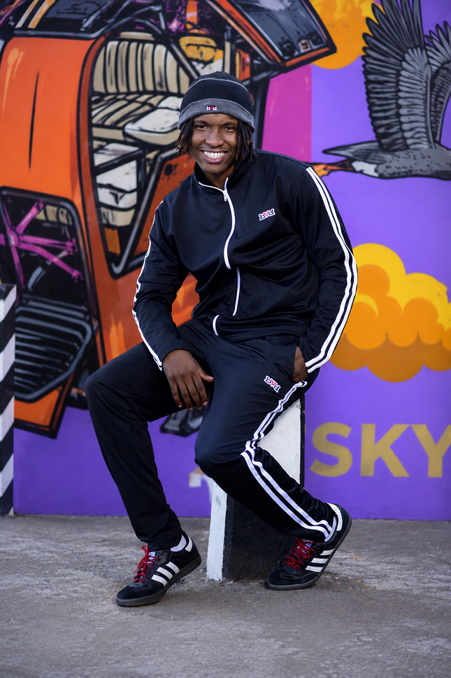Signature Double Stripe Tracksuit - Black/White