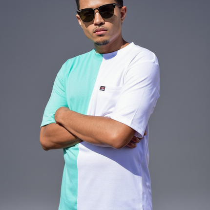 2 Tone Pocket T Short Sleeve - White/Mint